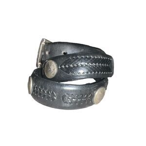✨Brighton Onyx Black Leather Conch Golf Belt✨